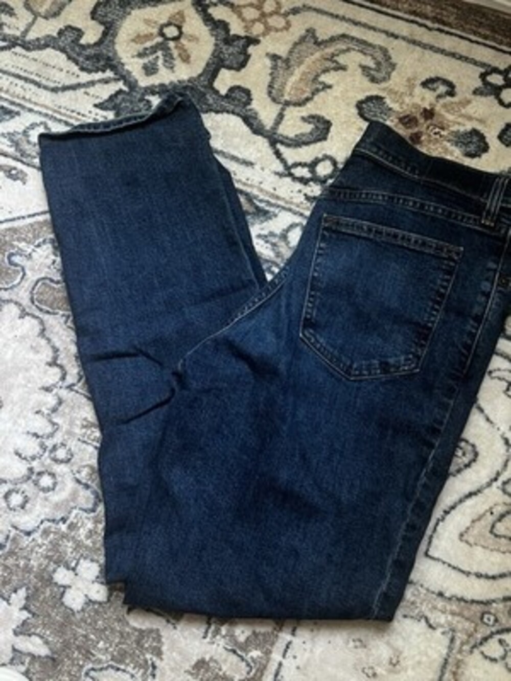 Abercrombie & Fitch 90s Straight Ultra High Rise Dark Blue Denim Jeans 29/8R